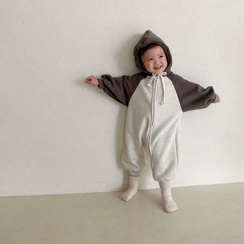 SnuggleTots™ Baby Romper – Cozy Cotton Style for Autumn & Winter